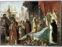 The Return of Columbus, Audience before King Ferdinand and Isabella of Spain, 1839 Fine Art Print