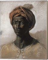 Bust of a Black Man Wearing a Turban, 1826 Fine Art Print