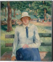 Girl Relaxing, Late 1920s Fine Art Print