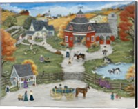 Grandpa's Barn Yard - Grandma's Garden Fine Art Print