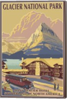 Glacier National Park Ad Fine Art Print