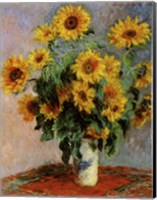 Bouquet of Sunflowers Fine Art Print