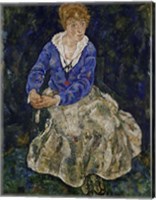 Portrait of Edith Schiele Fine Art Print
