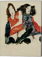 Two Girls, 1911 Fine Art Print