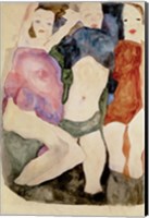 Three Girls, 1911 Fine Art Print