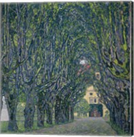 Tree-Lined Road Leading To The Manor House At Kammer, 1912 Fine Art Print