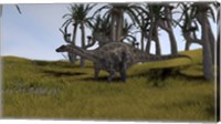 Dicraeosaurus in a Savanna Landscape Fine Art Print