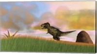 Tyrannosaurus Rex in Grasslands Fine Art Print