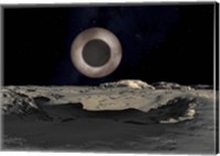 The Shadow of Charon on Pluto Fine Art Print