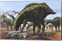 Shantungosaurus Dinosaurs Fine Art Print