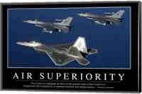 Air Superiority: Inspirational Quote and Motivational Poster Fine Art Print