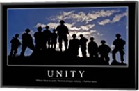 Unity: Inspirational Quote and Motivational Poster Fine Art Print