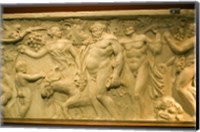 A Roman sarcophagus, Museo de la Cultura del Vino, Briones Village, La Rioja, Spain Fine Art Print
