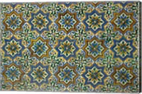Moorish Mosaic Azulejos (ceramic tiles), Casa de Pilatos Palace, Sevilla, Spain Fine Art Print
