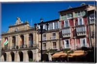 Spain, La Rioja, Haro, Plaza de la Paz, Buildings Fine Art Print