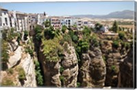 Spain, Andalusia, Malaga Province Hillside town of Ronda Fine Art Print