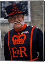 Beefeater in Costume at the Tower of London, London, England Fine Art Print