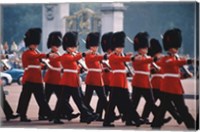 Changing of the guards, London, England Fine Art Print