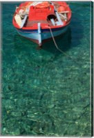 Greece, Ionian Islands, Kefalonia, Fishing Boat Fine Art Print