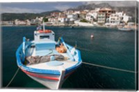 Kokkari Waterfront, Samos, Aegean Islands, Greece Fine Art Print