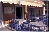 Outdoor Restaurant, Kefallonia, Ionian Islands, Greece Fine Art Print