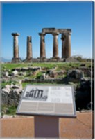 Greece, Corinth Doric Temple of Apollo Fine Art Print