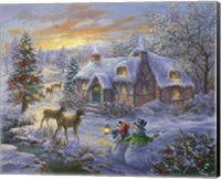 Christmas Cottage 2 Fine Art Print