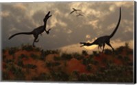 A Pair of Velociraptors Fine Art Print