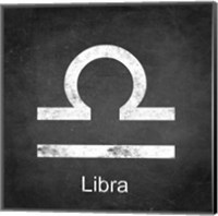 Libra - Black Fine Art Print