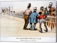 The Darktown Bowling Club: Watching for a Strike Fine Art Print