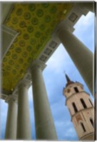 Bell Tower of the Cathedral, Vilnius, Lithuania Fine Art Print