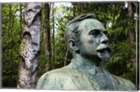 Lithuania, Grutas, Statue of Mickevicius-Kapsukas Fine Art Print
