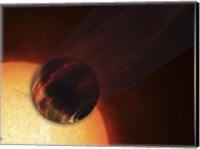 Artist's concept of a Hot Jupiter Extrasolar Planet Orbiting a Sun-like Star Fine Art Print
