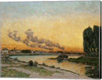 Sunset At Ivry, 1874 Fine Art Print