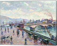 The Seine-River At Rouen Fine Art Print
