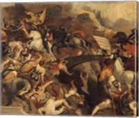 The Battle Of Cadore, 1858 Fine Art Print
