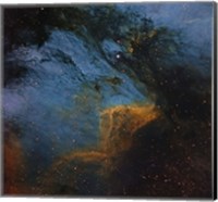 The Pelican Nebula, an H II region in the Constellation Cygnus Fine Art Print