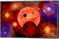 New star formation in a vast Gaseous Nebula Fine Art Print