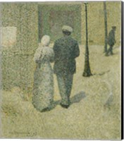 Couple In The Street, 1887 Fine Art Print