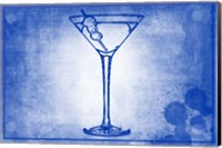 Martini Blue Print I Fine Art Print