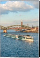 Scylla Tours Riverboat on The Rhine River Fine Art Print