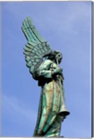 View of Angel in Quebec, Montreal Fine Art Print