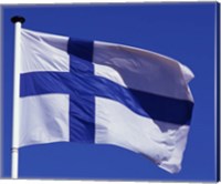 Finnish Flag, Finland Fine Art Print