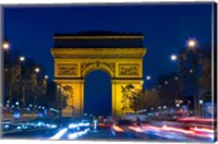 Military Ceremony at the Arc de Triomphe Fine Art Print