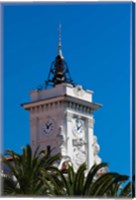 Ajaccio Town Hall Clock Tower Fine Art Print