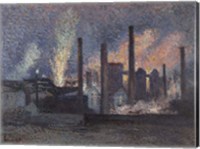 Factories Near Charleroi, 1897 Fine Art Print