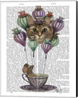 Cheshire Cat Hot Air Balloon Fine Art Print