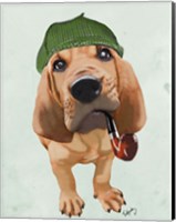 Bloodhound Sherlock Holmes Fine Art Print