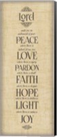 Bible Verse Panel IV (Instrument of Peace) Fine Art Print