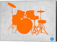 Orange Drum Set Fine Art Print